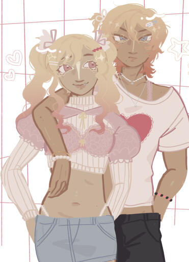 multi person thigh-up lineless